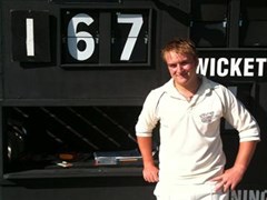 Will scored a record breaking 167 not out vs Donnington